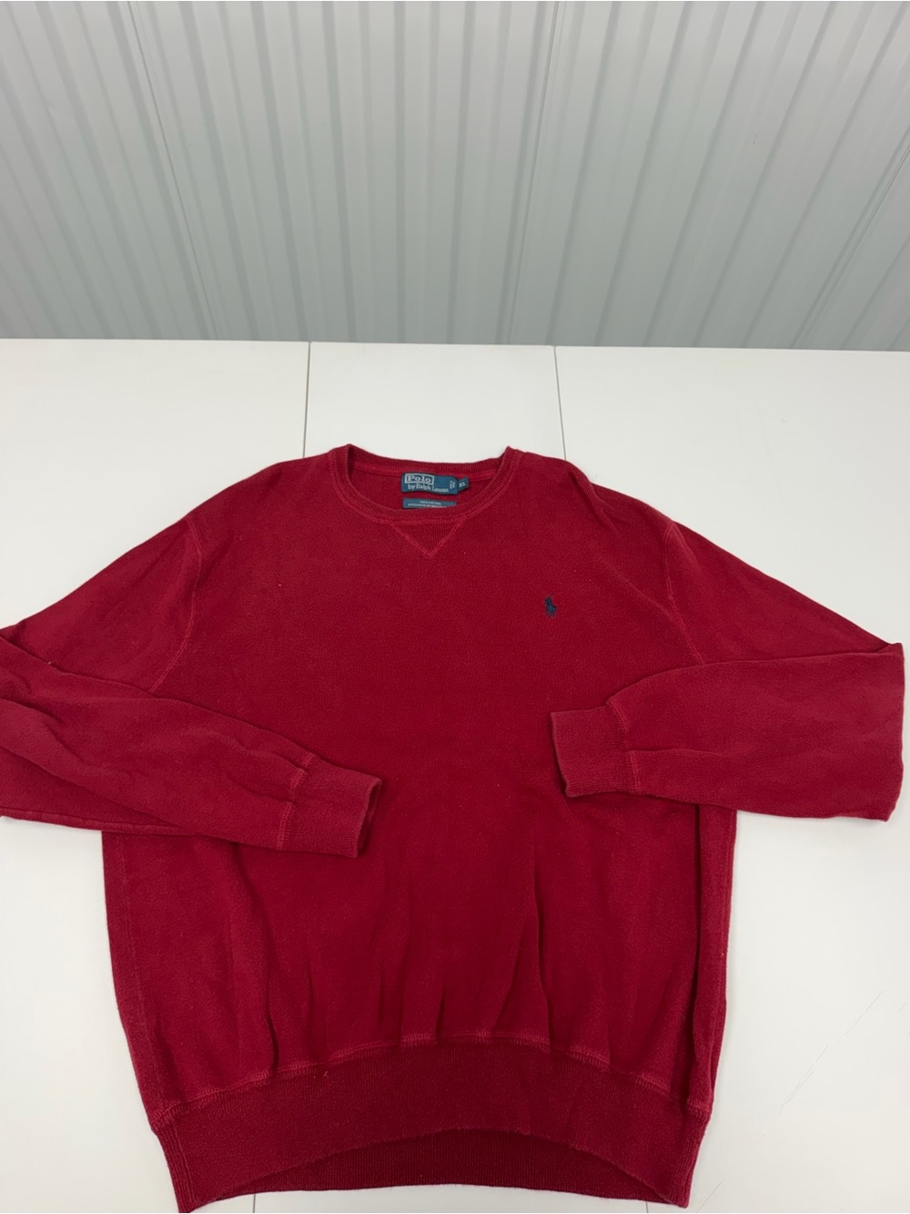 Ralph Lauren Men’s Burgundy Crewneck Sweater